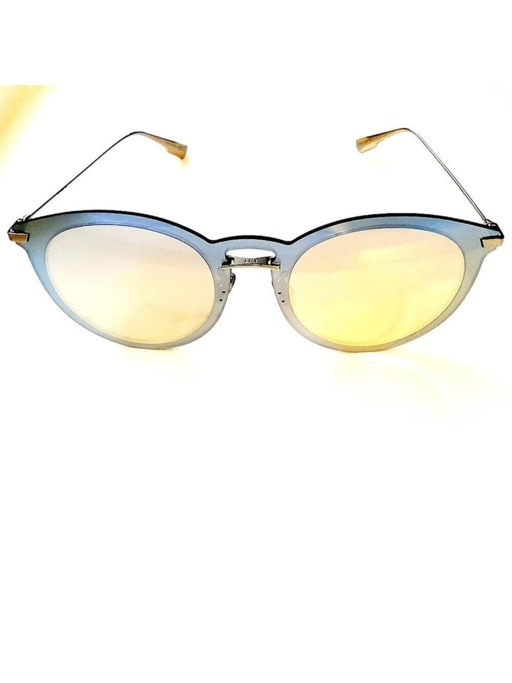 DIOR ULTIMEF 53MM SILVER PINK ROUND AVIATOR SUNGLASSES